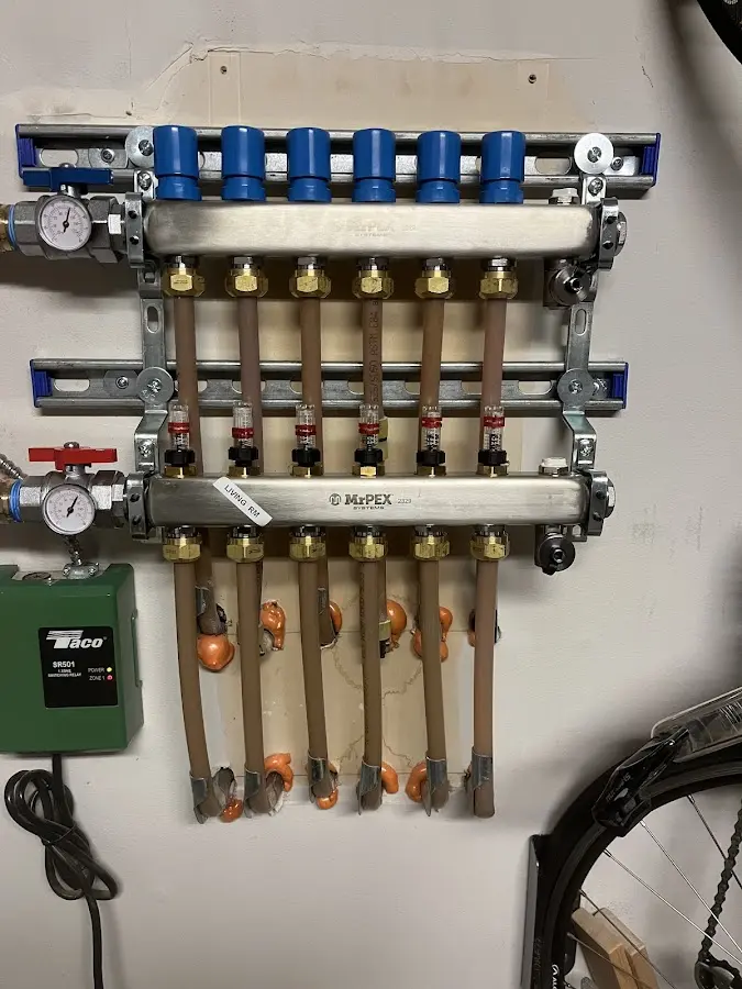 Plumber performing Gas Line Installation at a residential property in Runnemede